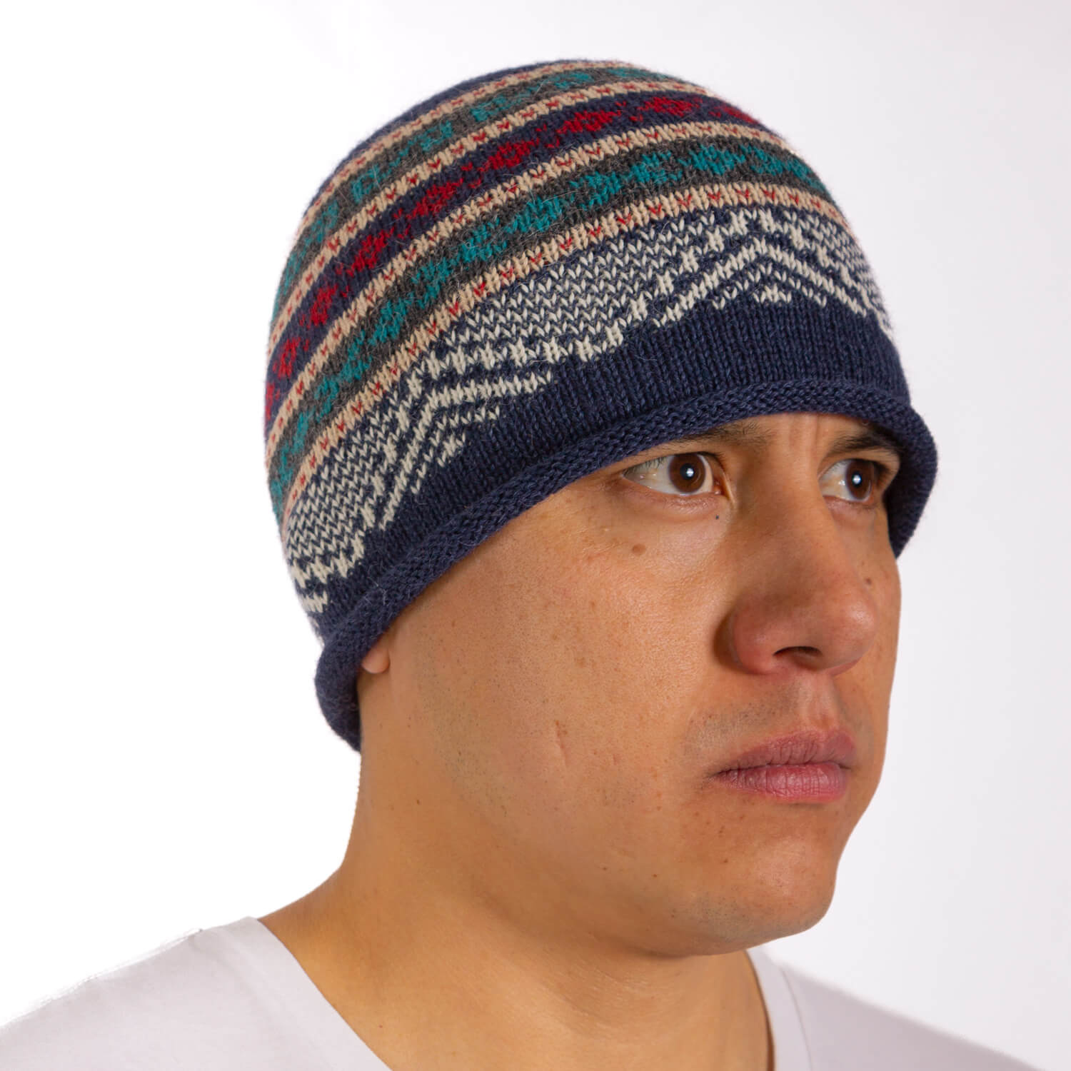 Alpaca Beanie 100% Alpaca Wool Beanie Hat - Handmade In Bolivia