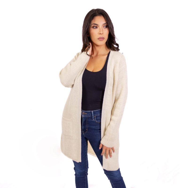 alpaca long cardigan monaco