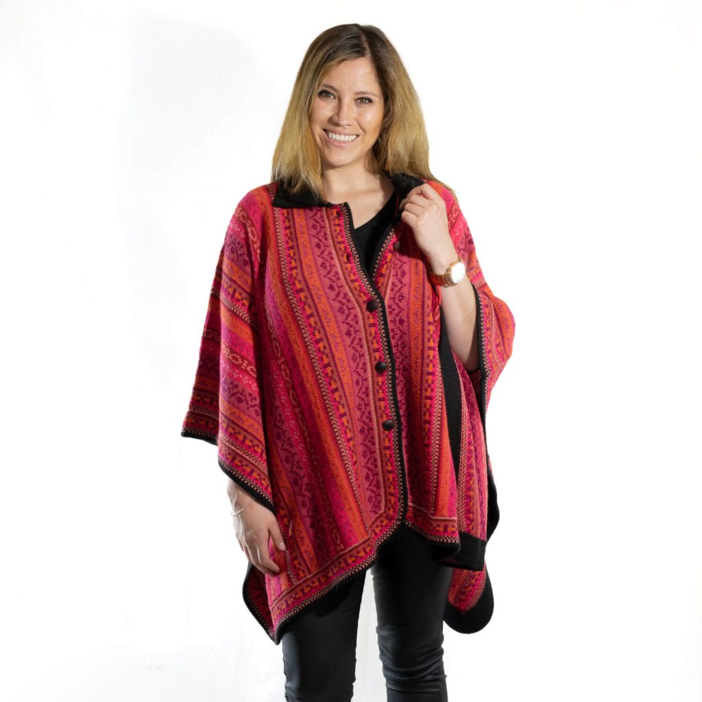 Bolivian Double Alpaca Poncho main image 1