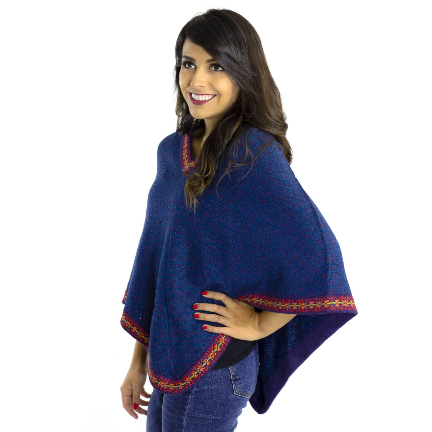 Alpaca-Poncho-Vneck-Apasanka-Blue-04