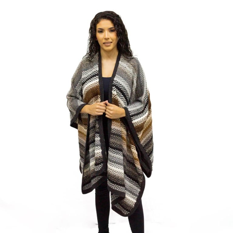 Alpaca Ruana Rainbow - LAM Bolivia